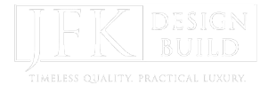 Logo of JFK Design Build | Timeless quality. Practical luxury.